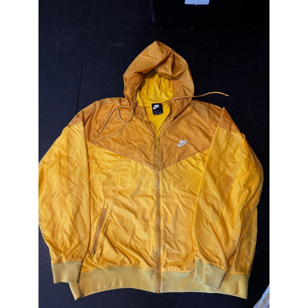 Nike Mens Sportswear Windrunner Jacket Yellow Gold AR2191-728 XXL